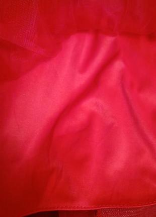 Красное коктейльное кружевное платье van gils  на xs-s5 фото