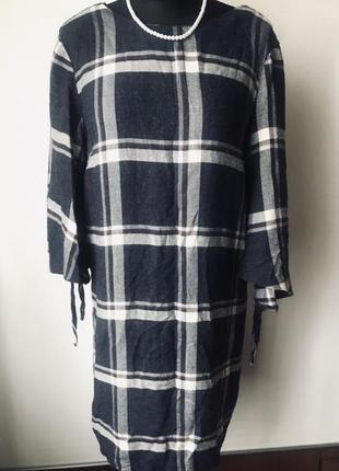 Сукня в клітинку з віскози