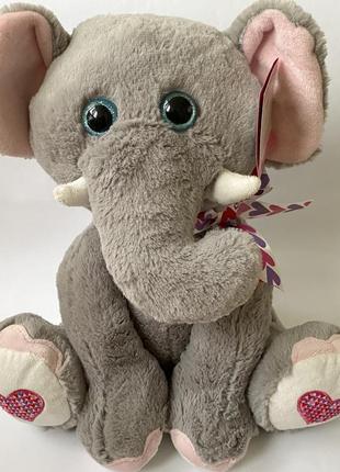 Большой красивейший слон мягкая игрушка3 фото