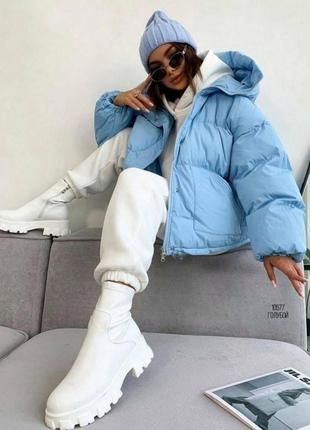 Тепла жіноча зимова куртка до -30⁰с наповнювач силікон3 фото