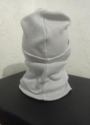 Женская теплая шапка с бафом5 фото