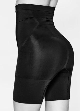 Черные моделирующие шортики spancore high-waist high