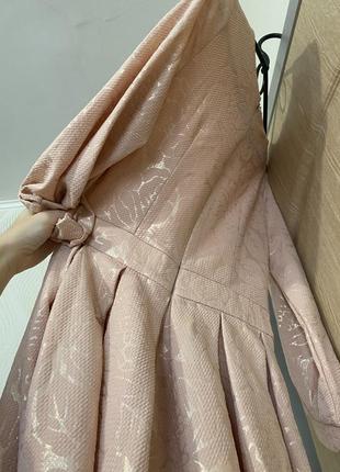 Нарядное нежно розовое платье6 фото