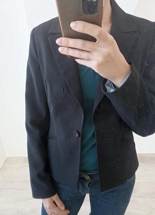 Классический черный пиджак, размер s2 фото