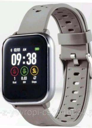Смарт фитнес часы smartwatch fitness silvercrest, цветной дисплей,1 фото