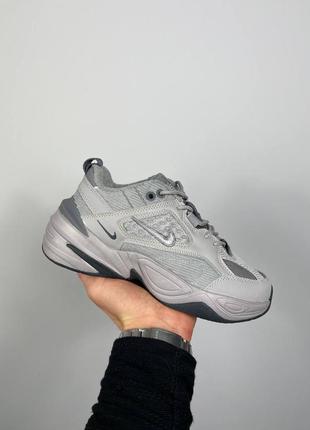 Жіночі кросівки сірі найк nike m2k atmosphere grey gunsmoke bv0074-001