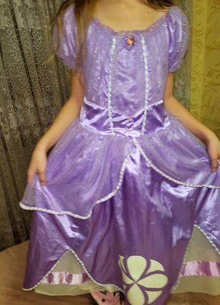 Платье принцесса софия на 9-10 лет2 фото