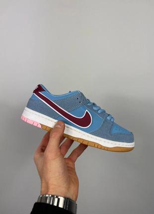 Женские кроссовки найк данк nike sb dunk low philadelphia phillies2 фото