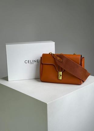 Жіноча світло коричнева шкіряна сумка celine3 фото