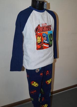 Красивая флисовая пижама для мальчика3 фото