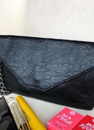 (чорна) сумочка-клатч, гаманець