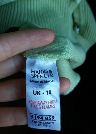 Кофта marks & spencer красивого салатового цвета4 фото