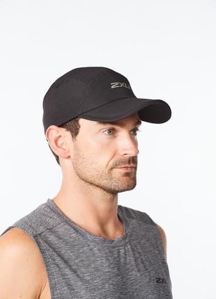 Кепка-2xu packable  run cap black/silver reflective2 фото