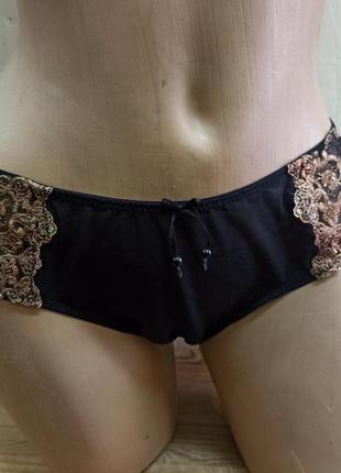 Balaloum комплект женского нижнего белья на косточках с кружевом черно бежевый р 90d3 фото