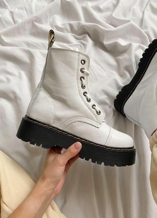 Leona white dr martens deals