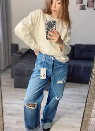 Джинси zara loose fit