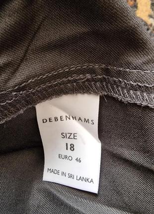 Фирменные женские легкие хлопковые брюки debenhams,новые, большой размер 18анг.5 фото