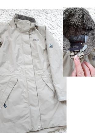 Стильная удлиненная куртка ,jack wolfskin, p. xs1 фото
