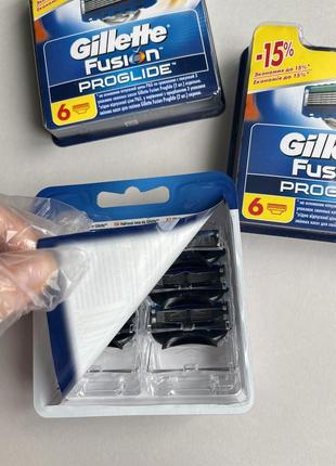Gillette fusion5 proglide! 6штук! 100% оригинал!4 фото