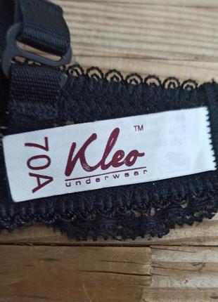 Kleo комплект женского нижнего белья на пушапе черный с серым р 70а, 70d8 фото