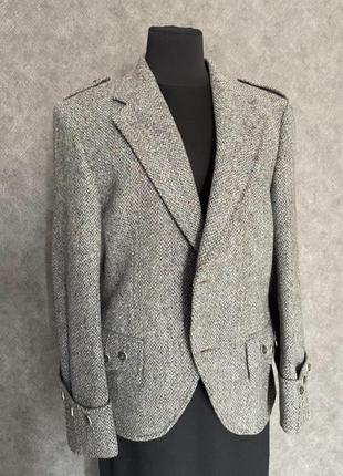 Винтажный пиджак 100% wool1 фото