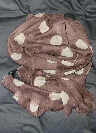 Шаль 100% шерсть в горох massimo dutti