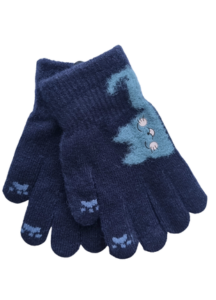 Перчатки рукавички дитячі котик демі теплі 11 кольорів8 фото