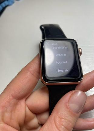 Apple watch 3 series 42 gold годинник