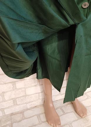 Новая мега теплая юбка миди плиссе со 100 % шерсти в цвете бутылка, размер хс-с6 фото