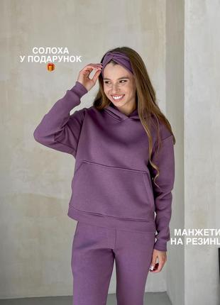 Теплий зимовий жіночий спортивний костюм на флисі 💖 merlini4 фото