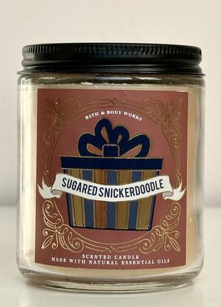 Парфумована свічка sugared snickerdoodle від bath and body works