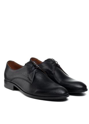 Туфли мужские кожаные черные классические 2678