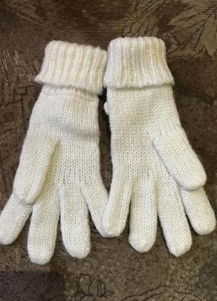 М'які затишні рукавички, нитка з люрексом,5 фото