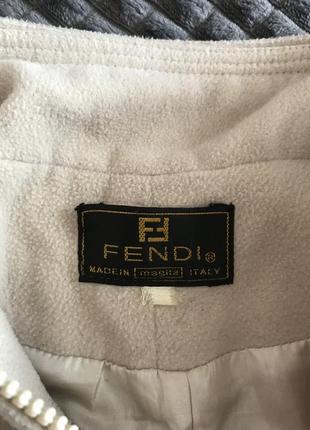 Fendi vintage 90s 100% cashmere куртка8 фото