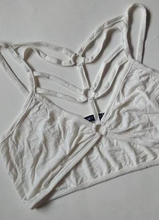 14 л 42 крутой легкий кроп топ с портупеями из мягкой вискозы