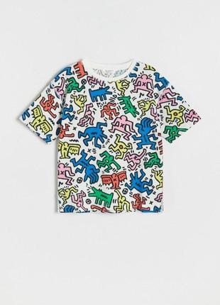 Футболка reserved keith haring