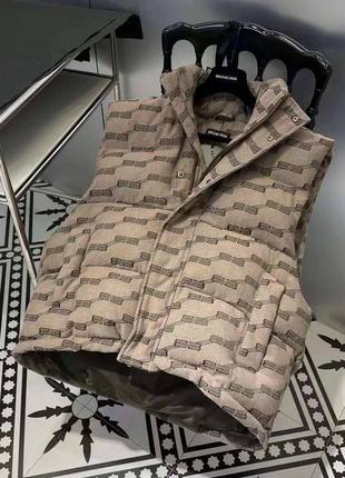 Жилетка balenciaga текстильна оверсайз