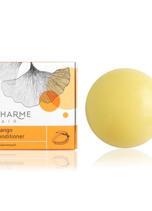 Натуральный твердый кондиционер sharme hair mango с маслом манго, увлажняющий 45 г1 фото