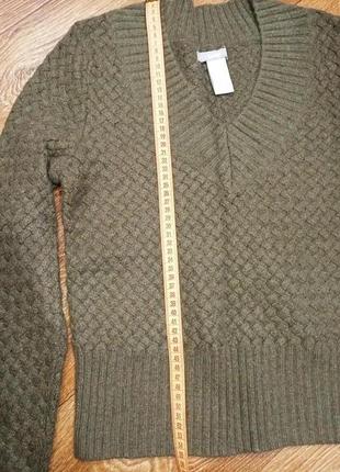 Очень теплый шерстяной мирер, свитер из шерсти4 фото