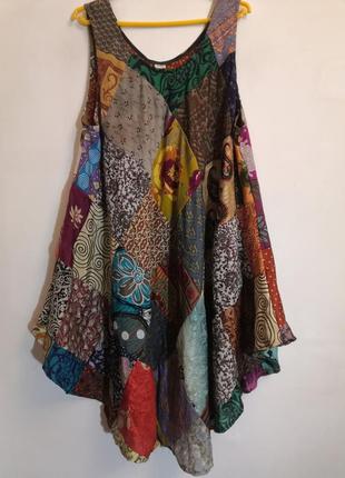 Платье туника сарафан печворк3 фото