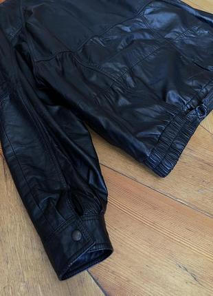 Куртка кожаная casual club y2k rap bandit steetwear 80s 90s ykk стильная бандитка3 фото