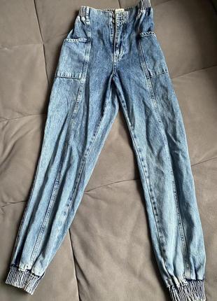 Турецькі джинси джогери dilvin blue1 фото