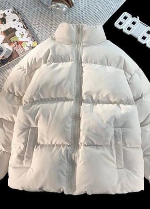 Жіноча зимова стьобана куртка пуфер