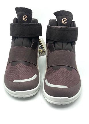 Оригинальные ботинки от бренда ecco на системе gore tex2 фото