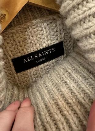 Allsaints шерстяной вязаный свитер оригинал5 фото