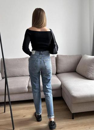 Джинси trf mom fit high waist zara