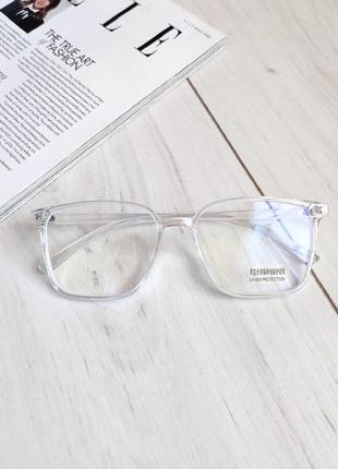 Комп'ютерні окуляри, прозора оправа з захистом для пк, окуляри іміджеві блублок