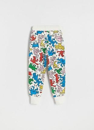 Спортивные штаны keith haring на флисе3 фото