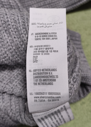 Abercrombie & fitch кофта светр в'язаний з упущеними плечима оверсайз oversize7 фото
