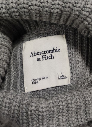 Abercrombie & fitch кофта светр в'язаний з упущеними плечима оверсайз oversize6 фото